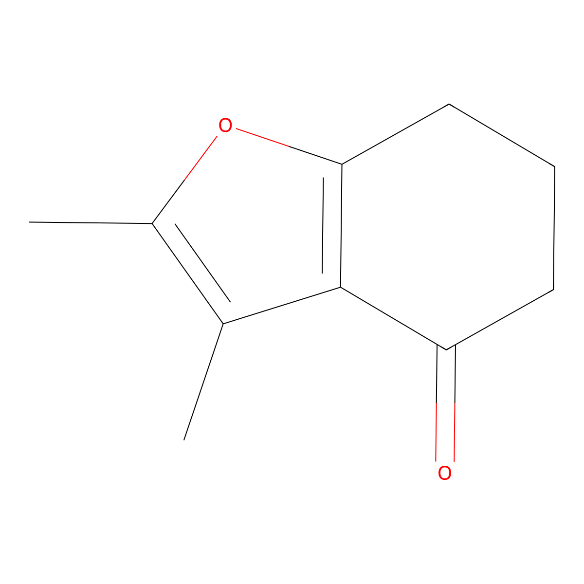 2,3-Dimethyl-6,7-dihydro-1-benzofuran-4(5H)-one molecular structure, CAS 61190-45-2