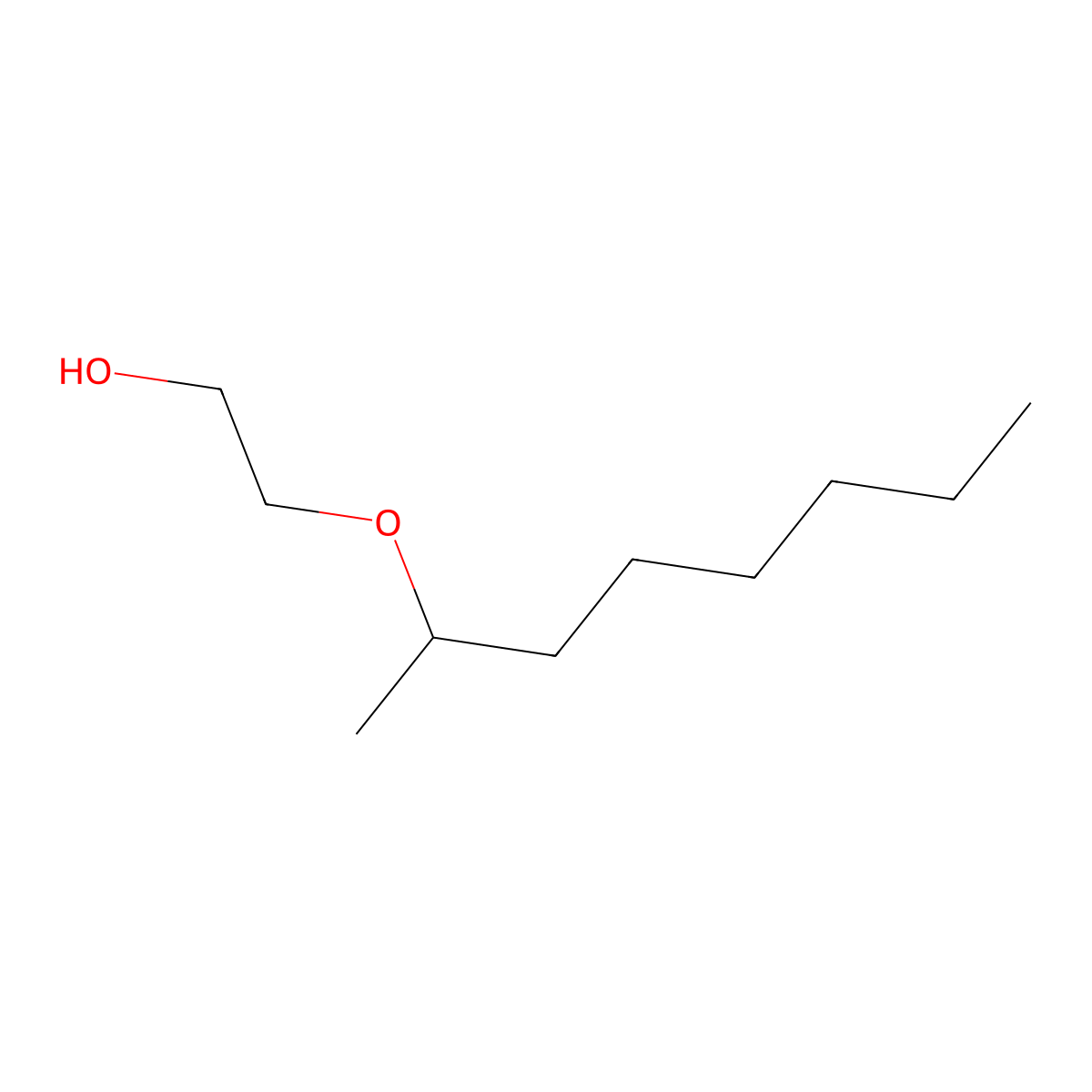 2-(1-Methylheptyloxy)ethanol molecular structure, CAS 61192-28-7