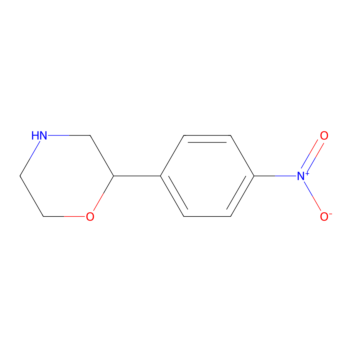 2-(4-Nitrophenyl)morpholine molecular structure, CAS 61192-65-2