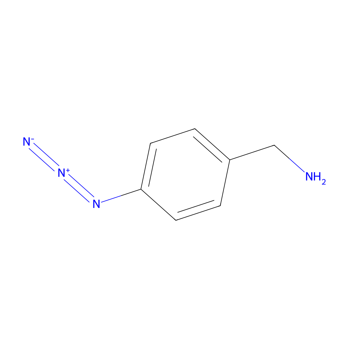 1-(4-Azidophenyl)methanamine molecular structure, CAS 61194-04-5