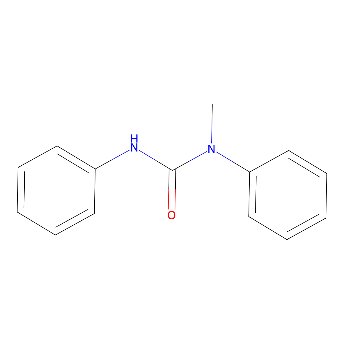 Carbanilide, N-methyl- molecular structure, CAS 612-01-1
