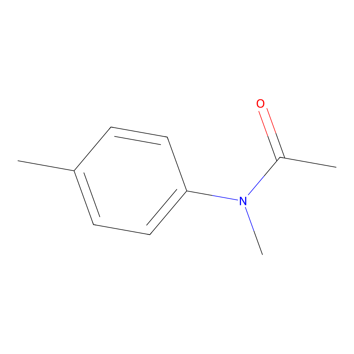 p-Acetotoluidide, N-methyl- molecular structure, CAS 612-03-3