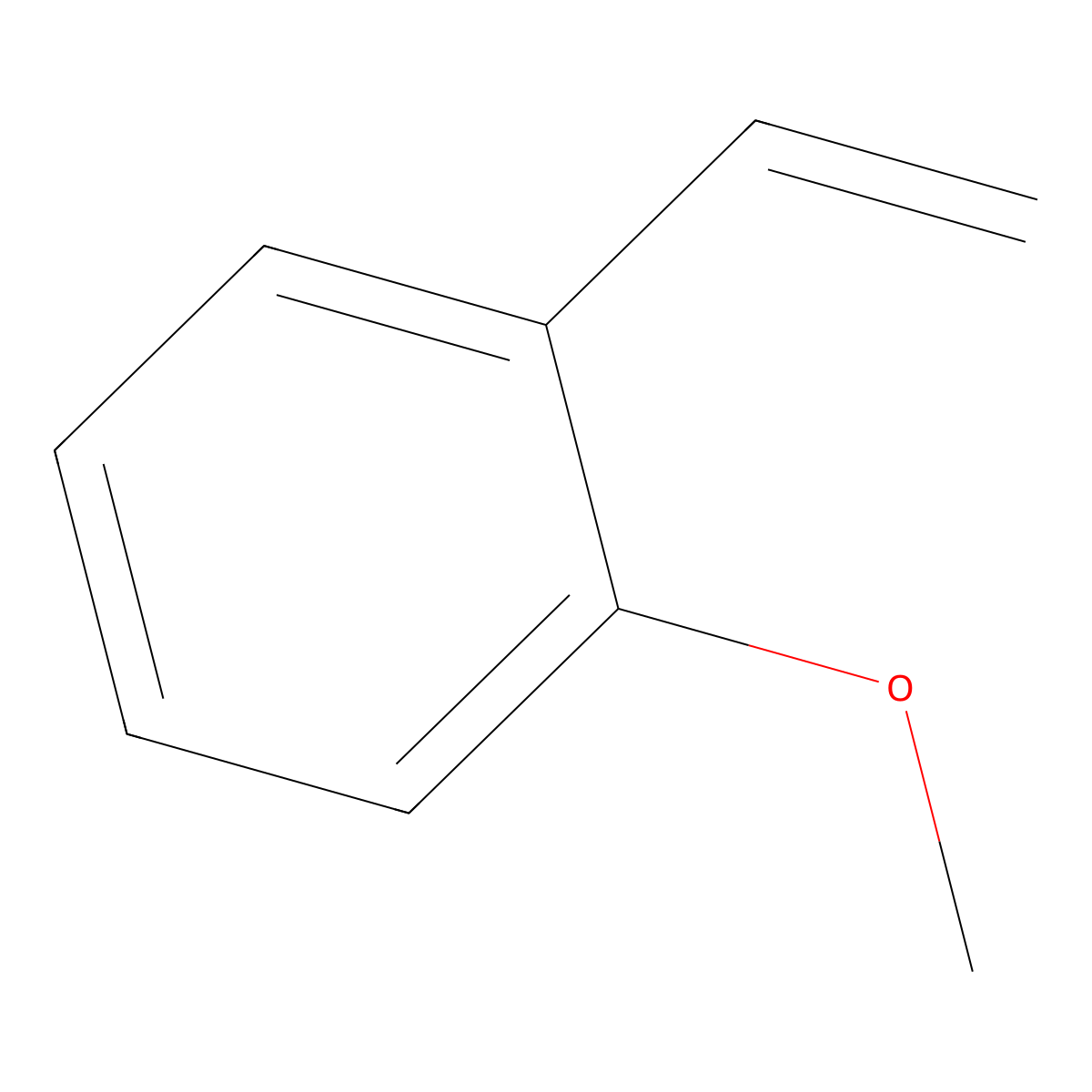 2-Vinylanisole molecular structure, CAS 612-15-7
