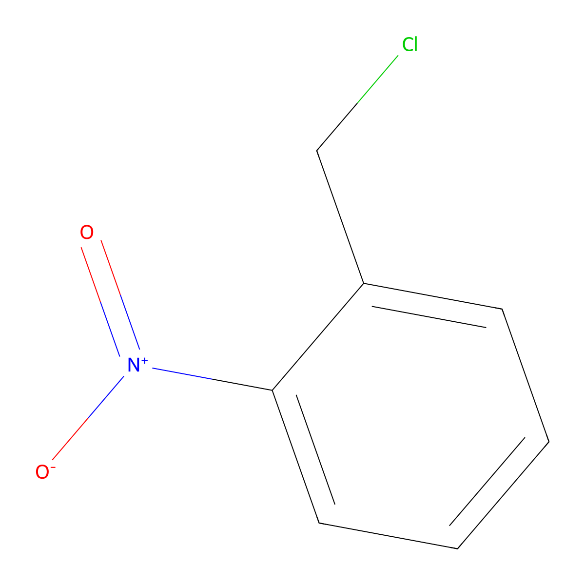 2-Nitrobenzyl chloride molecular structure, CAS 612-23-7