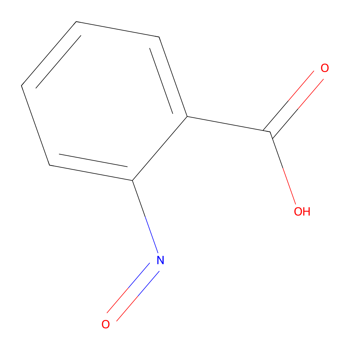 2-Nitrosobenzoic acid molecular structure, CAS 612-27-1