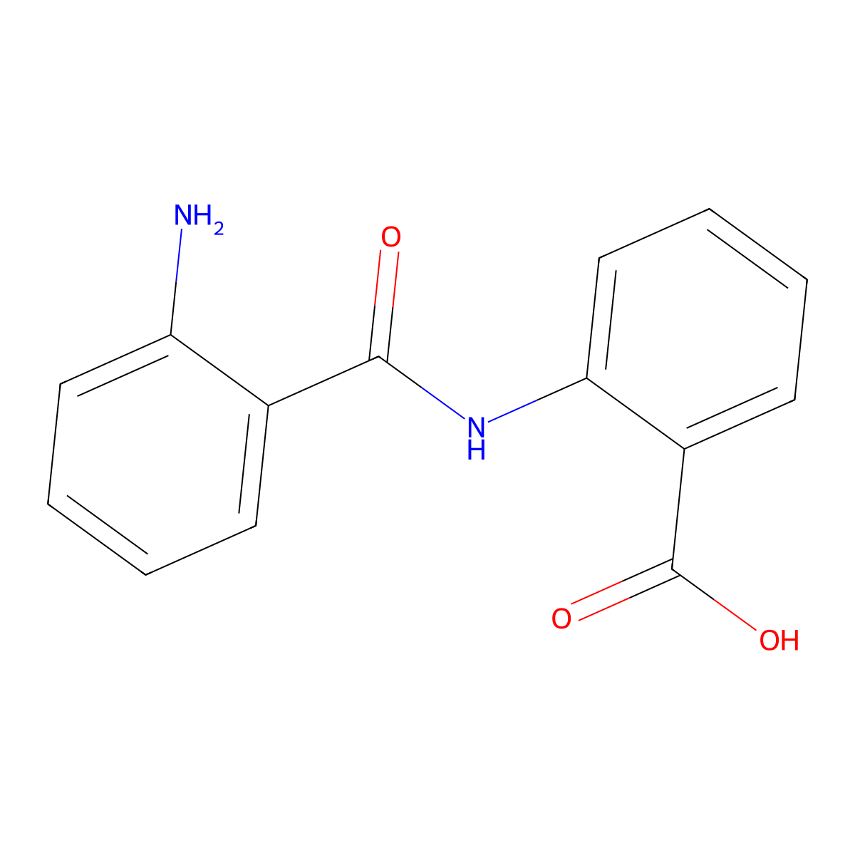 2-((2-Aminobenzoyl)amino)benzoic acid molecular structure, CAS 612-34-0