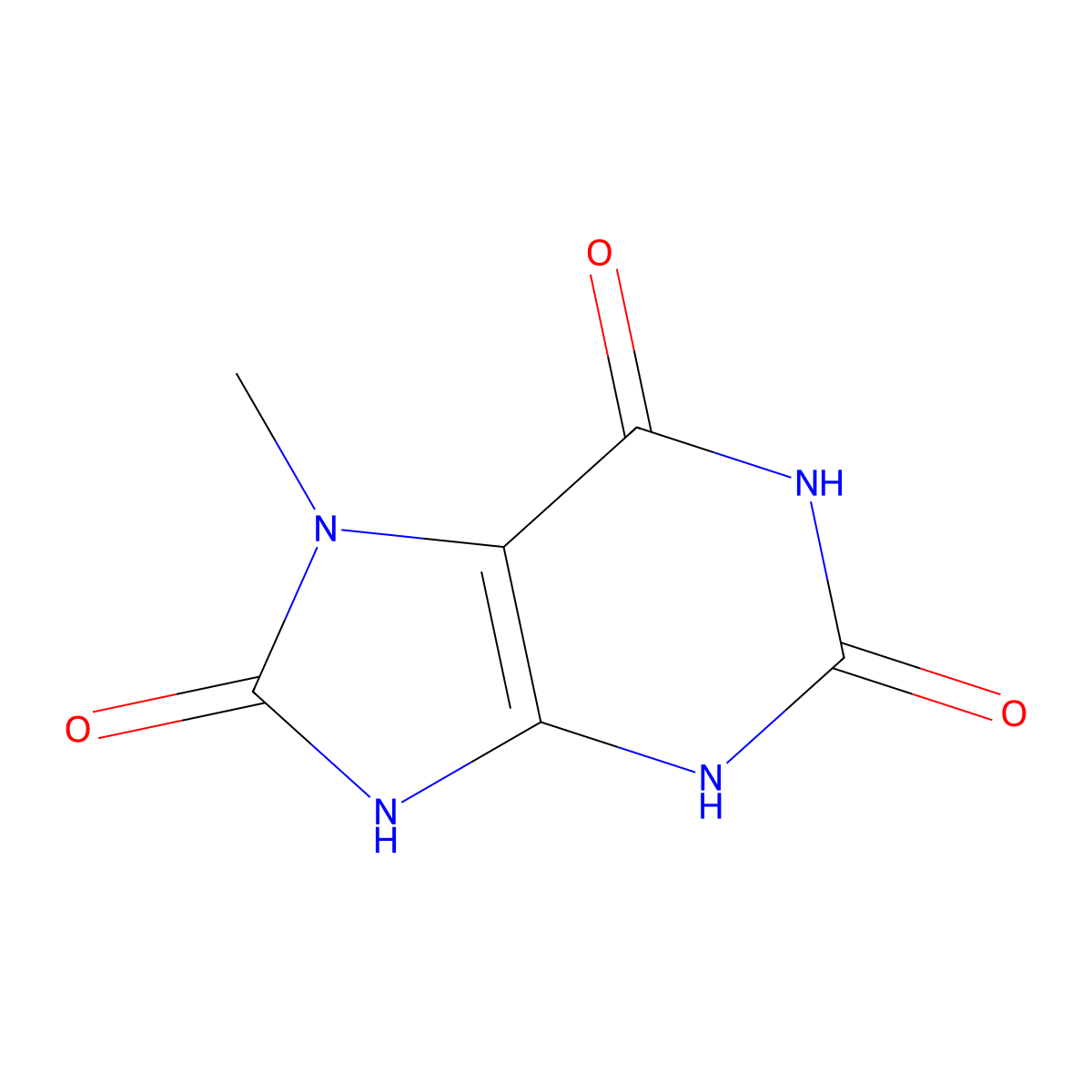 7-Methyluric acid molecular structure, CAS 612-37-3
