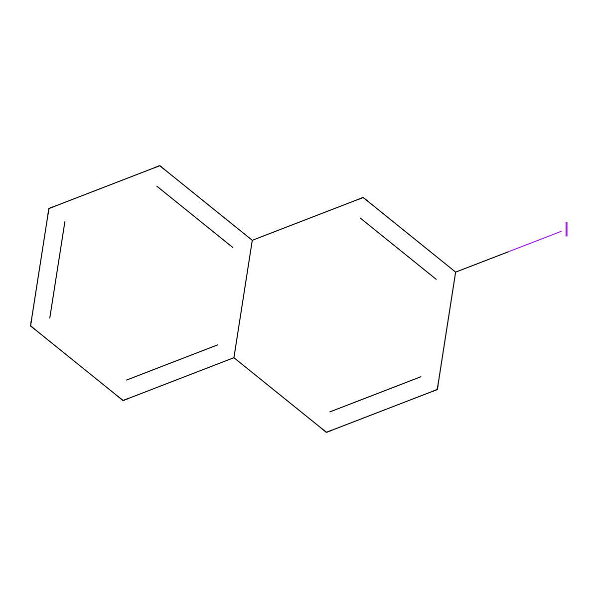 2-Iodonaphthalene molecular structure, CAS 612-55-5