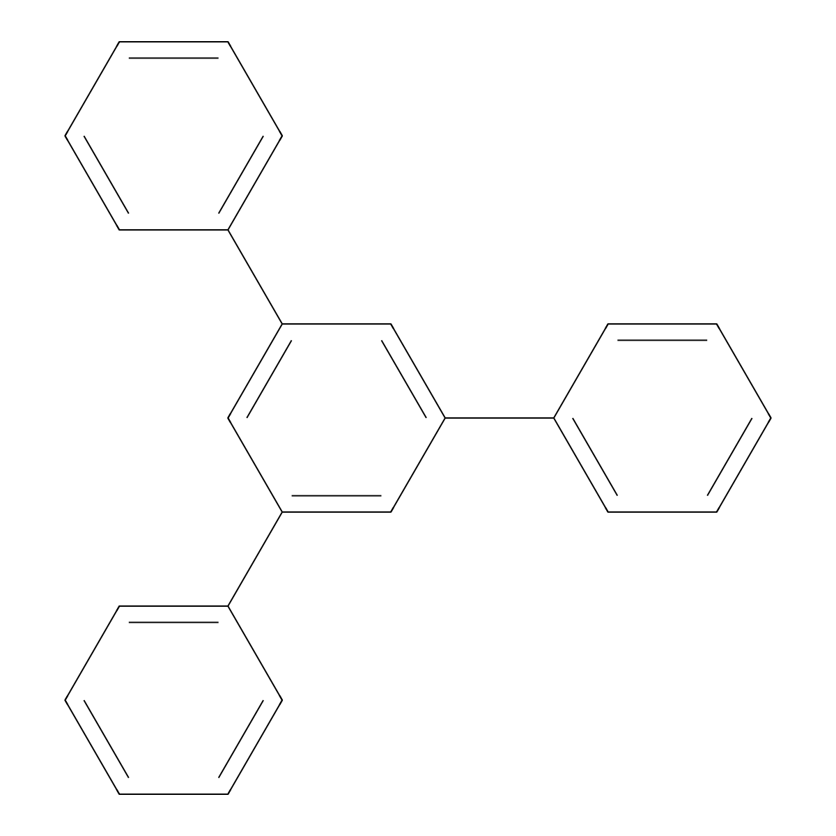 1,3,5-Triphenylbenzene molecular structure, CAS 612-71-5