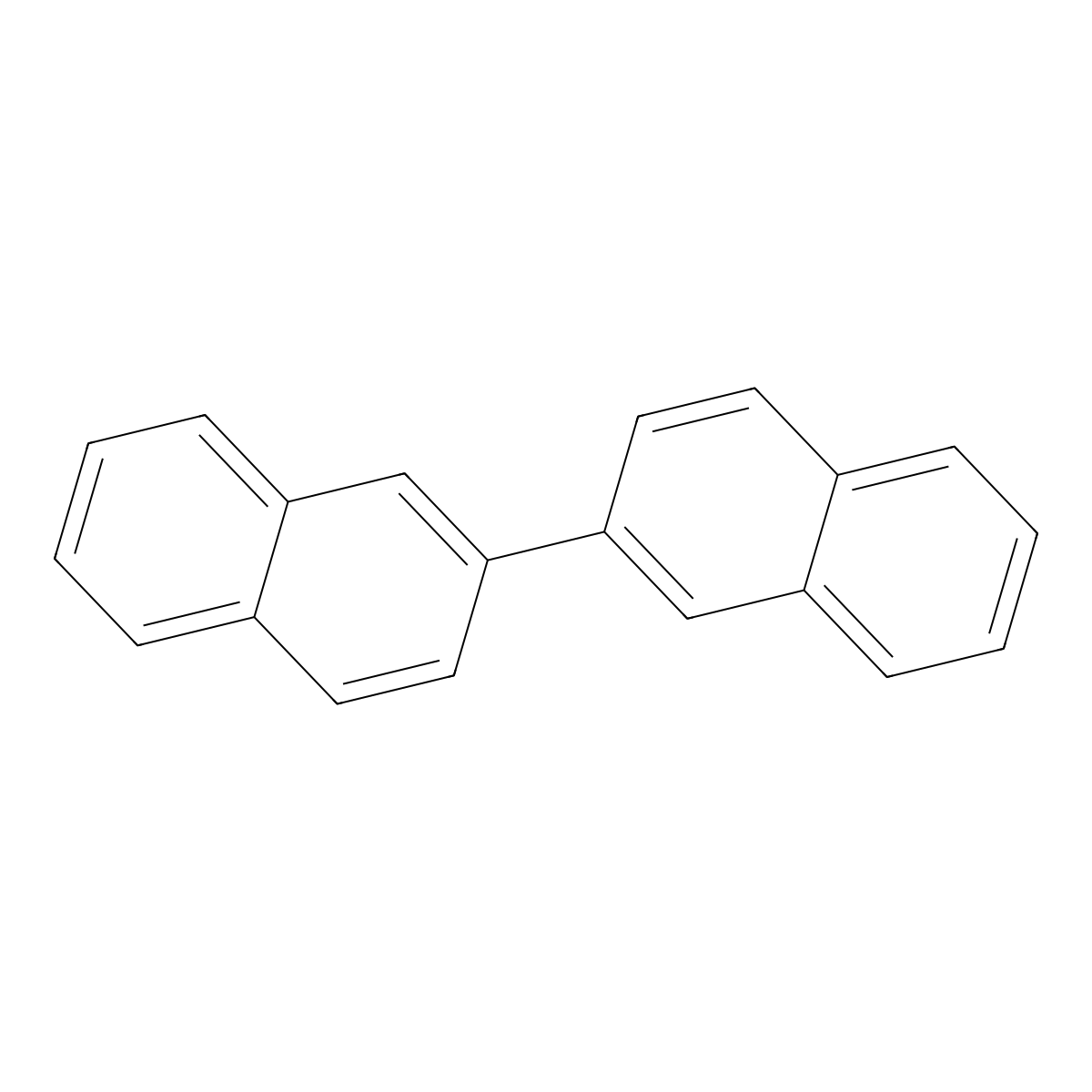 2,2'-Binaphthalene molecular structure, CAS 612-78-2