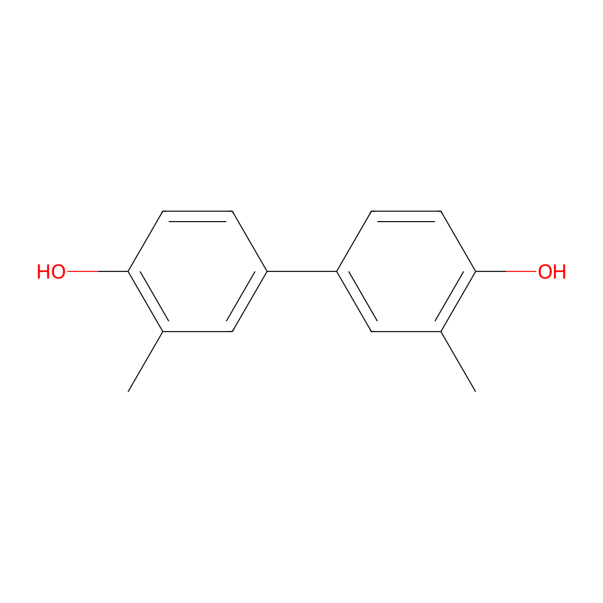 [1,1'-Biphenyl]-4,4'-diol, 3,3'-dimethyl- molecular structure, CAS 612-84-0