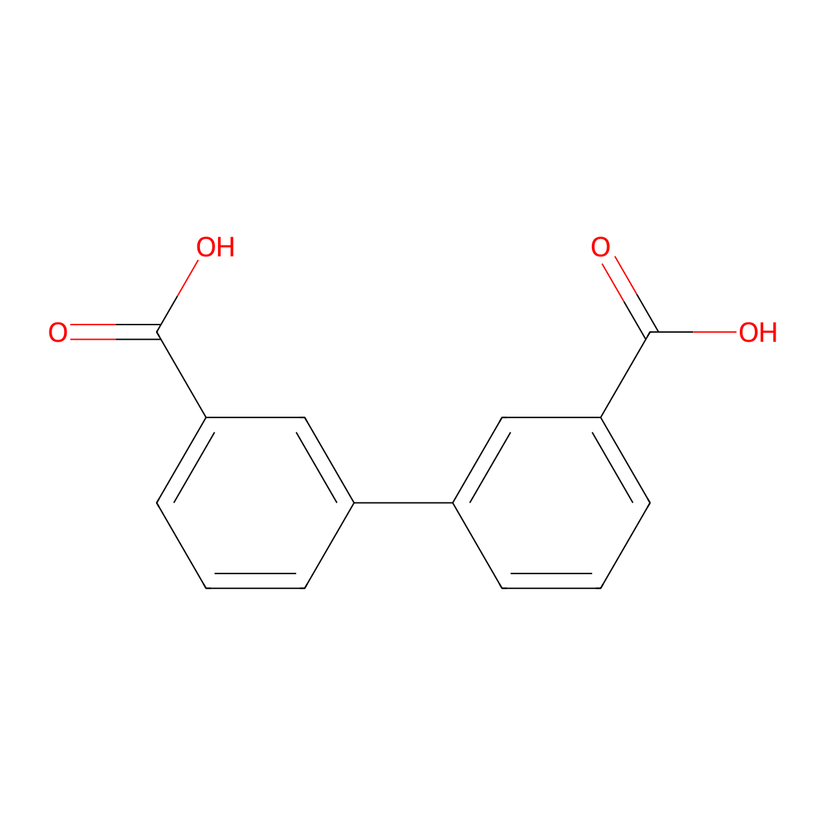 (1,1'-Biphenyl)-3,3'-dicarboxylic acid molecular structure, CAS 612-87-3