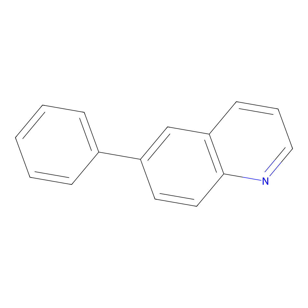 6-Phenylquinoline molecular structure, CAS 612-95-3