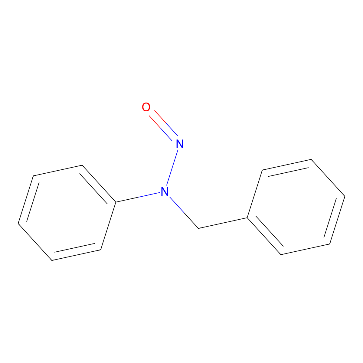 Benzylphenylnitrosamine molecular structure, CAS 612-98-6