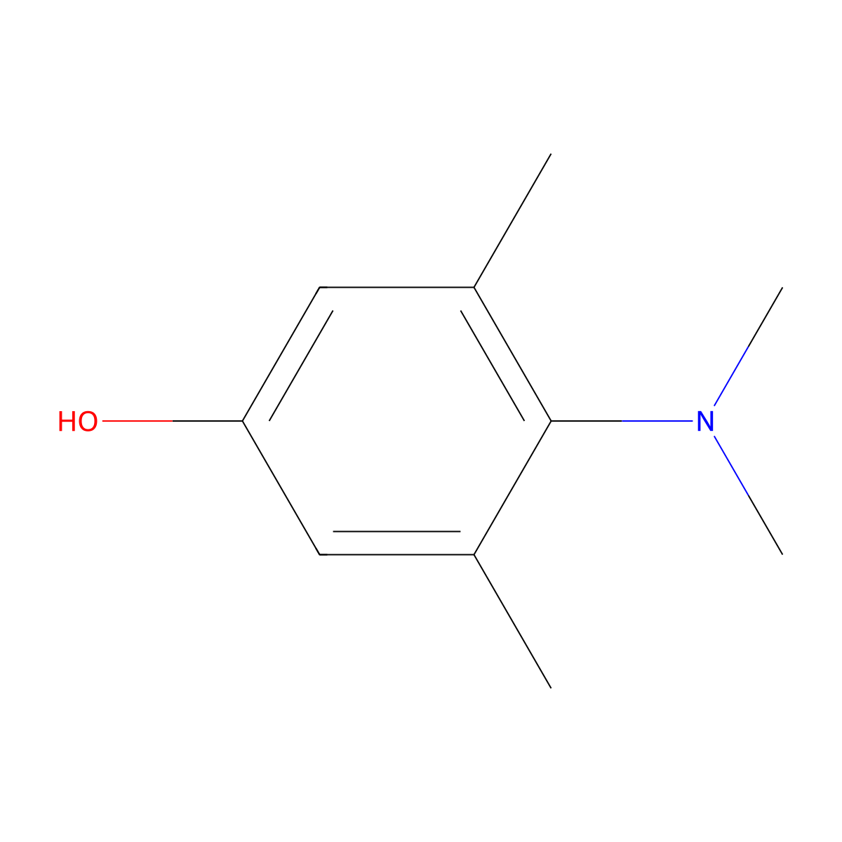 4-(Dimethylamino)-3,5-dimethylphenol molecular structure, CAS 6120-10-1