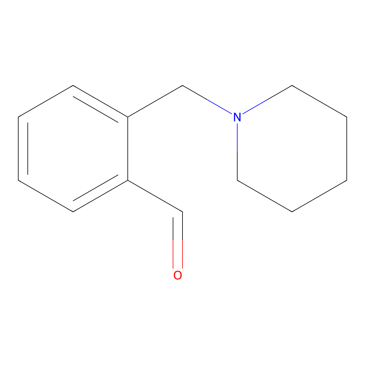 2-(Piperidin-1-ylmethyl)benzaldehyde molecular structure, CAS 61200-70-2