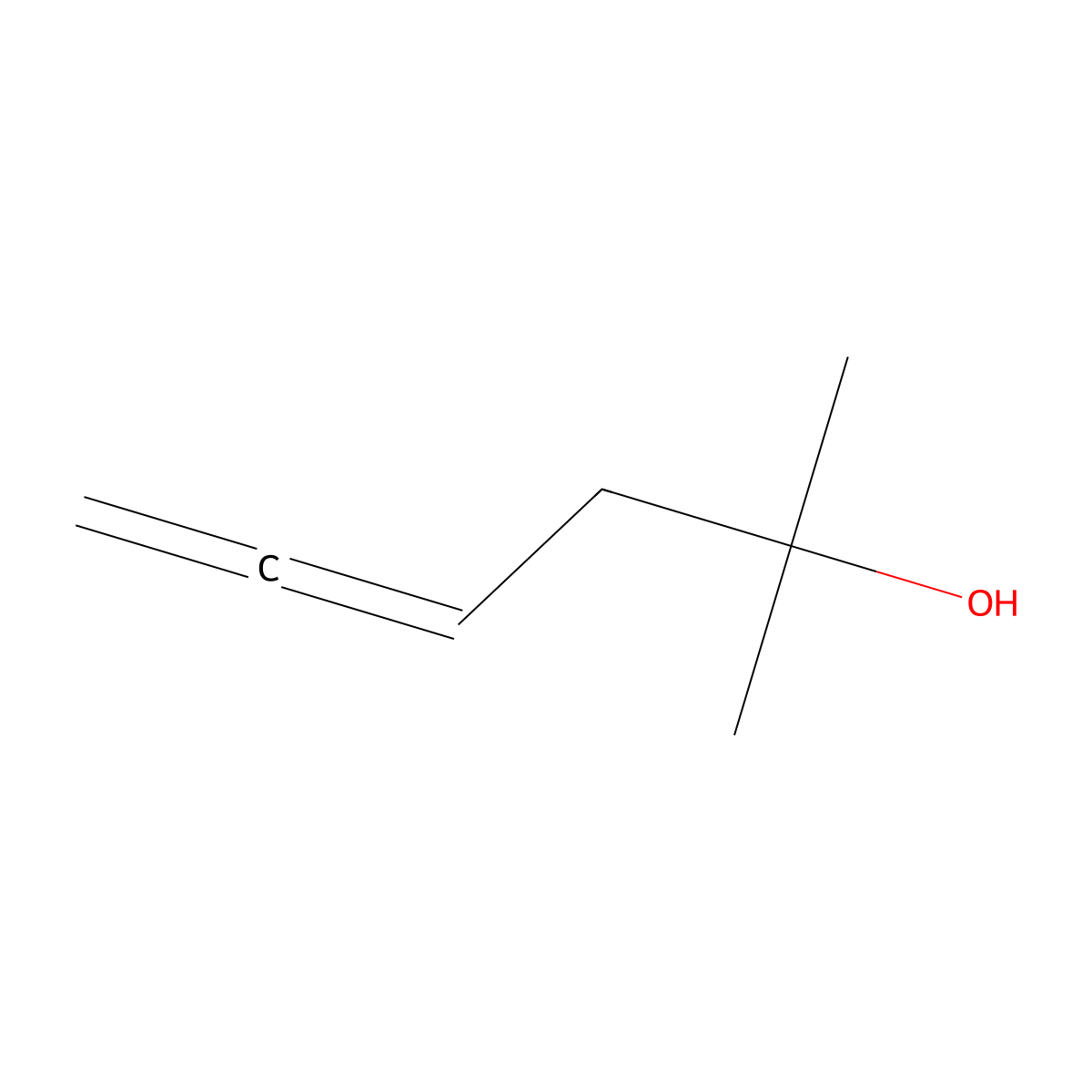 2-Methylhexa-4,5-dien-2-ol molecular structure, CAS 61201-28-3
