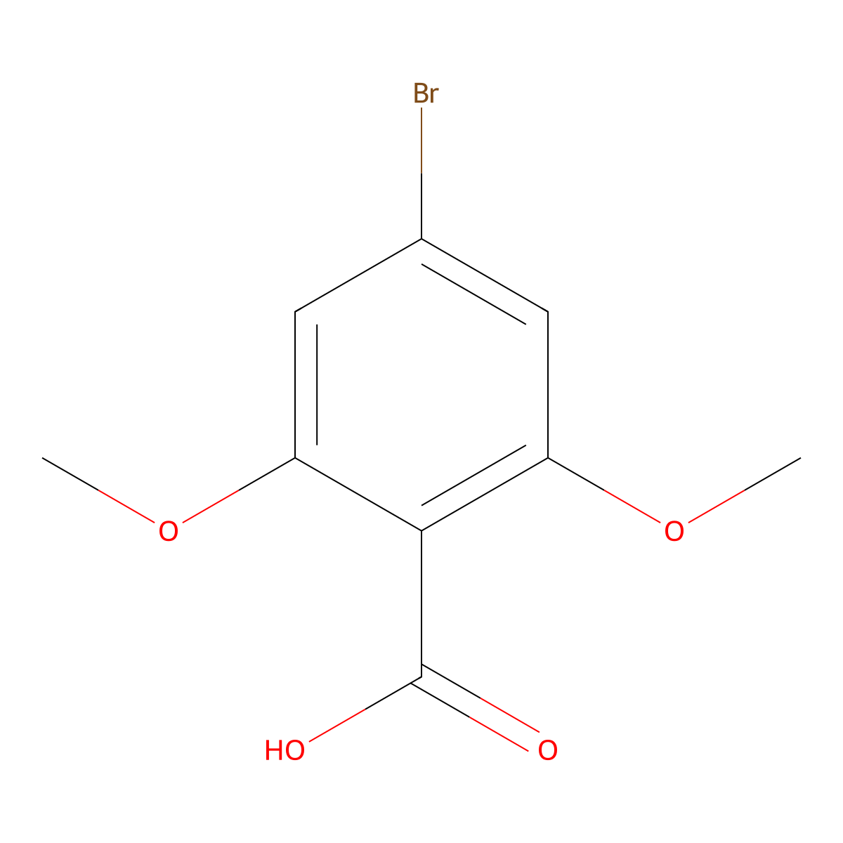4-Bromo-2,6-dimethoxybenzoic acid molecular structure, CAS 61203-54-1