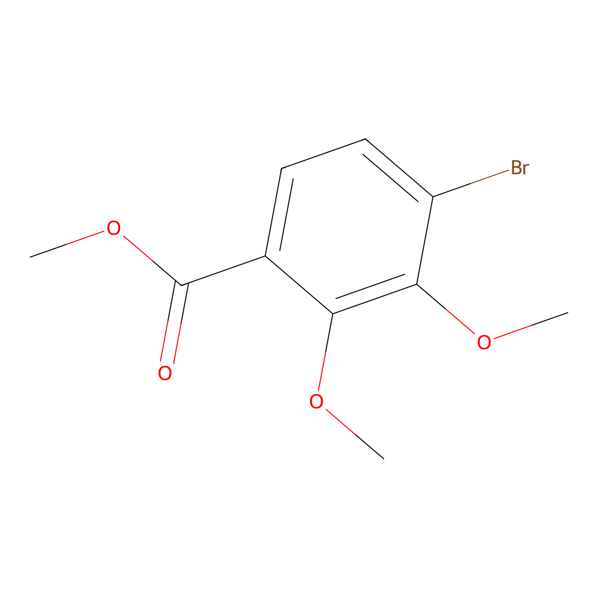 Methyl 4-bromo-2,3-dimethoxybenzoate molecular structure, CAS 61203-58-5