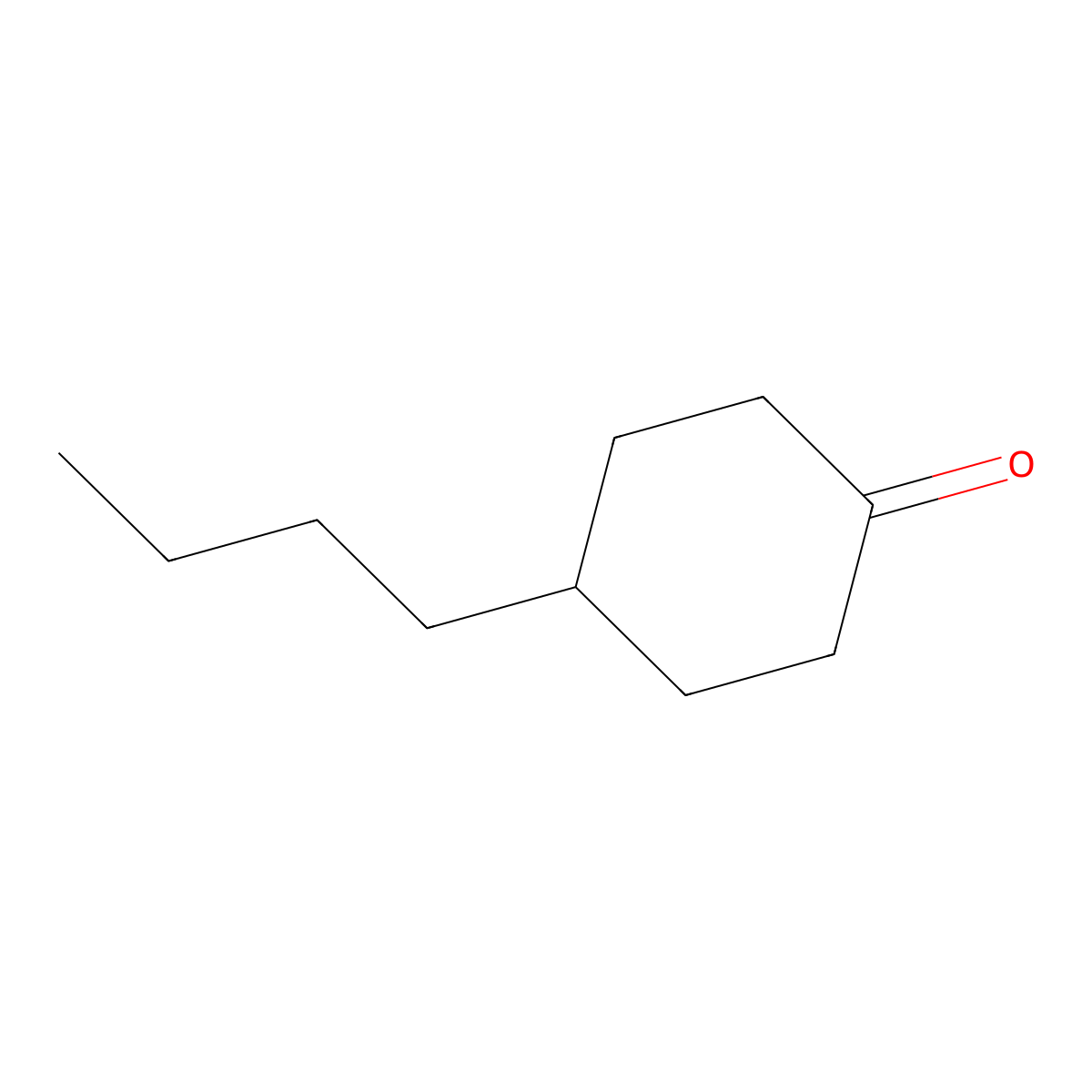 4-Butylcyclohexanone molecular structure, CAS 61203-82-5