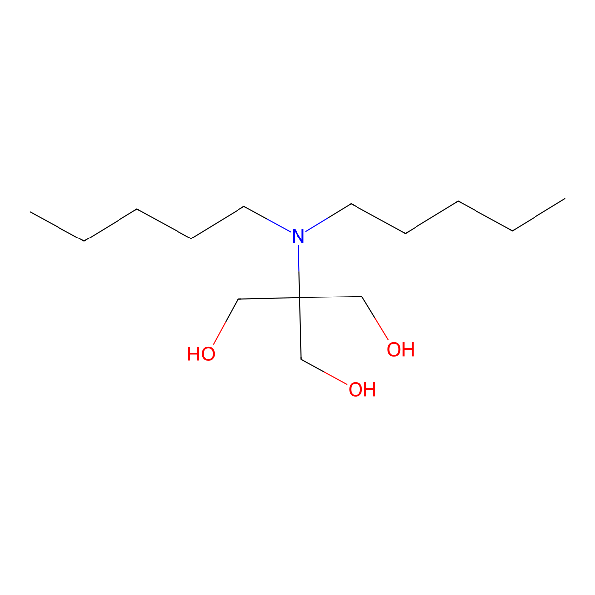 2-(Dipentylamino)-2-(hydroxymethyl)propane-1,3-diol molecular structure, CAS 61206-64-2