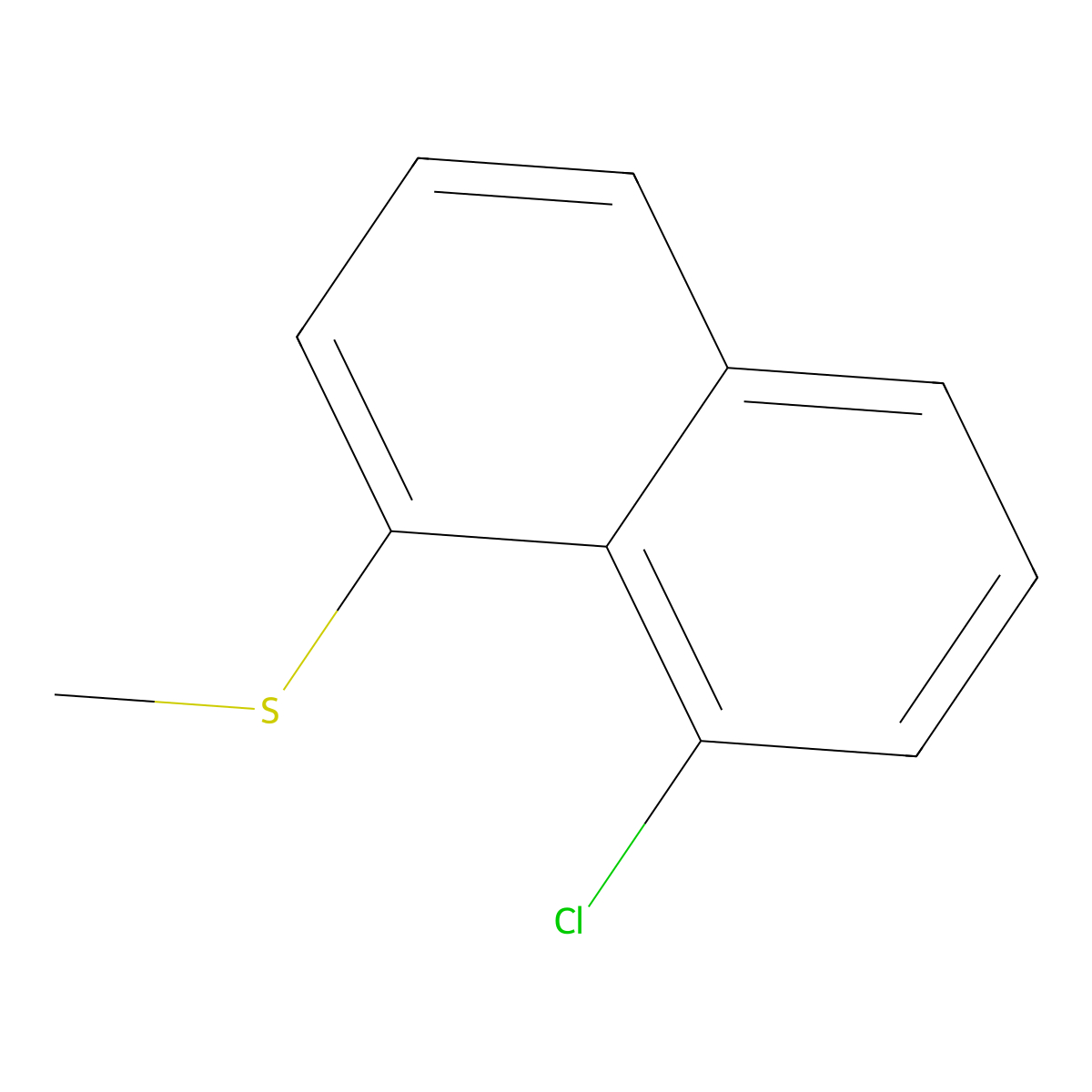 1-Chloro-8-(methylsulfanyl)naphthalene molecular structure, CAS 61209-67-4