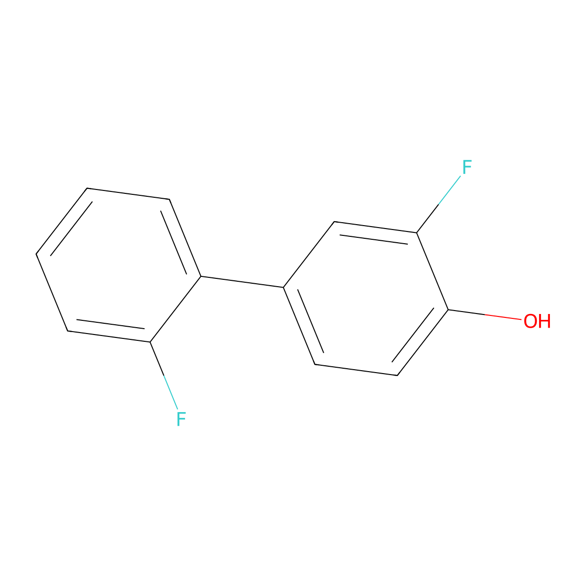 4-(2-Fluorophenyl)-2-fluorophenol molecular structure, CAS 612092-34-9