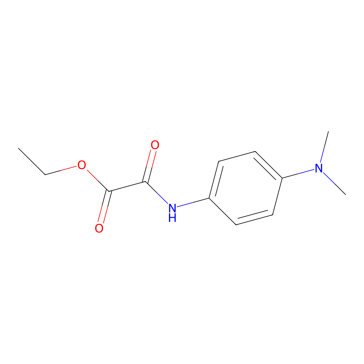 N-(4-Dimethylamino-phenyl)-oxalamic acid ethyl ester molecular structure, CAS 6121-25-1