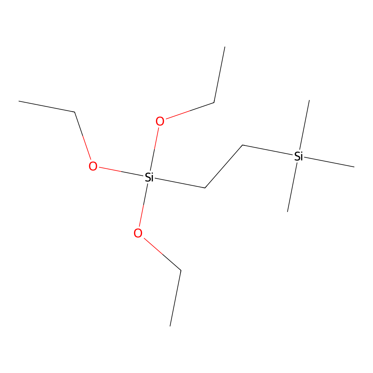 Triethoxy[2-(trimethylsilyl)ethyl]silane molecular structure, CAS 61210-55-7