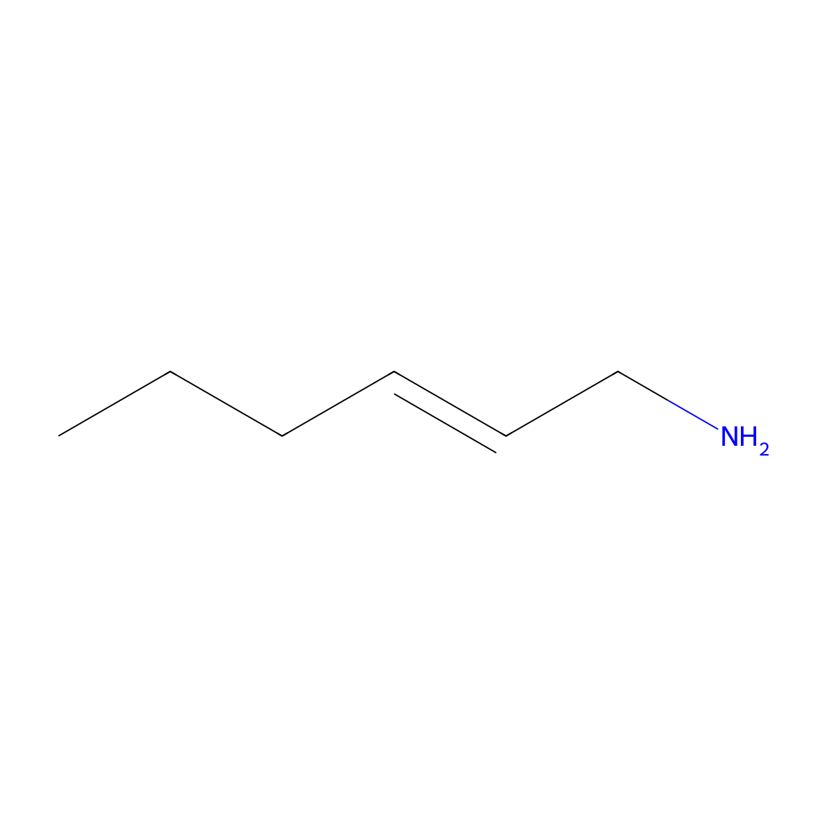 2-Hexenylamine molecular structure, CAS 61210-84-2