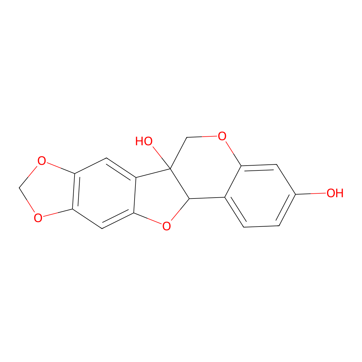 6a-Hydroxymaackiain molecular structure, CAS 61218-44-8