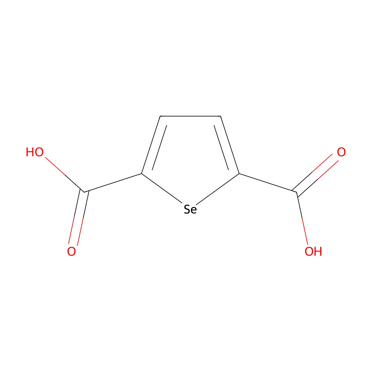 Selenophene-2,5-dicarboxylic acid molecular structure, CAS 6122-73-2