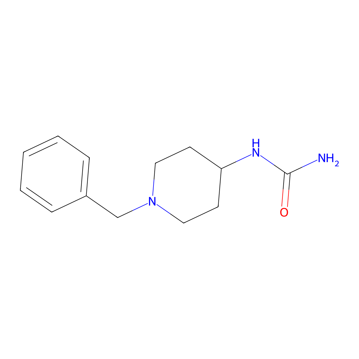 (1-Benzylpiperidin-4-yl)urea molecular structure, CAS 61220-35-7