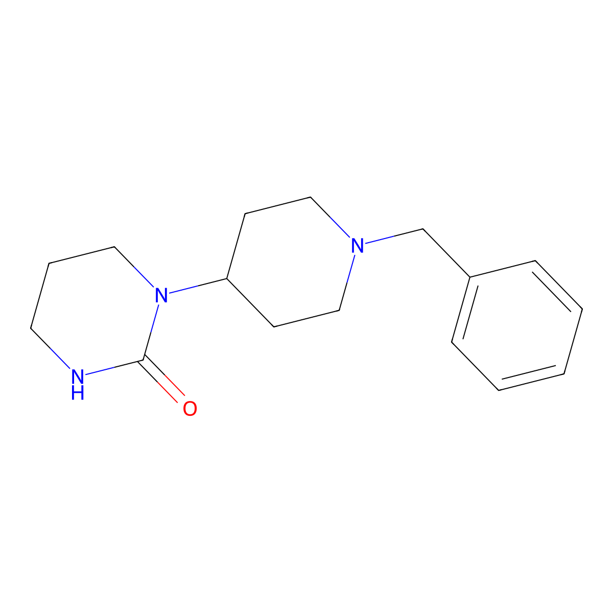 1-(1-Benzylpiperidin-4-YL)tetrahydropyrimidin-2(1H)-one molecular structure, CAS 61220-38-0