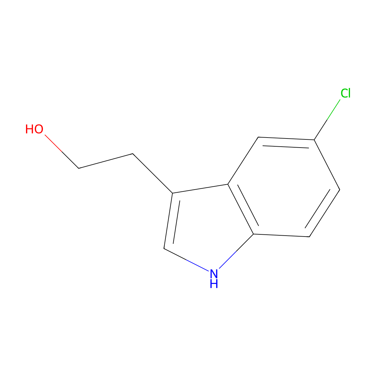 2-(5-Chloro-1H-indol-3-yl)ethan-1-ol molecular structure, CAS 61220-51-7