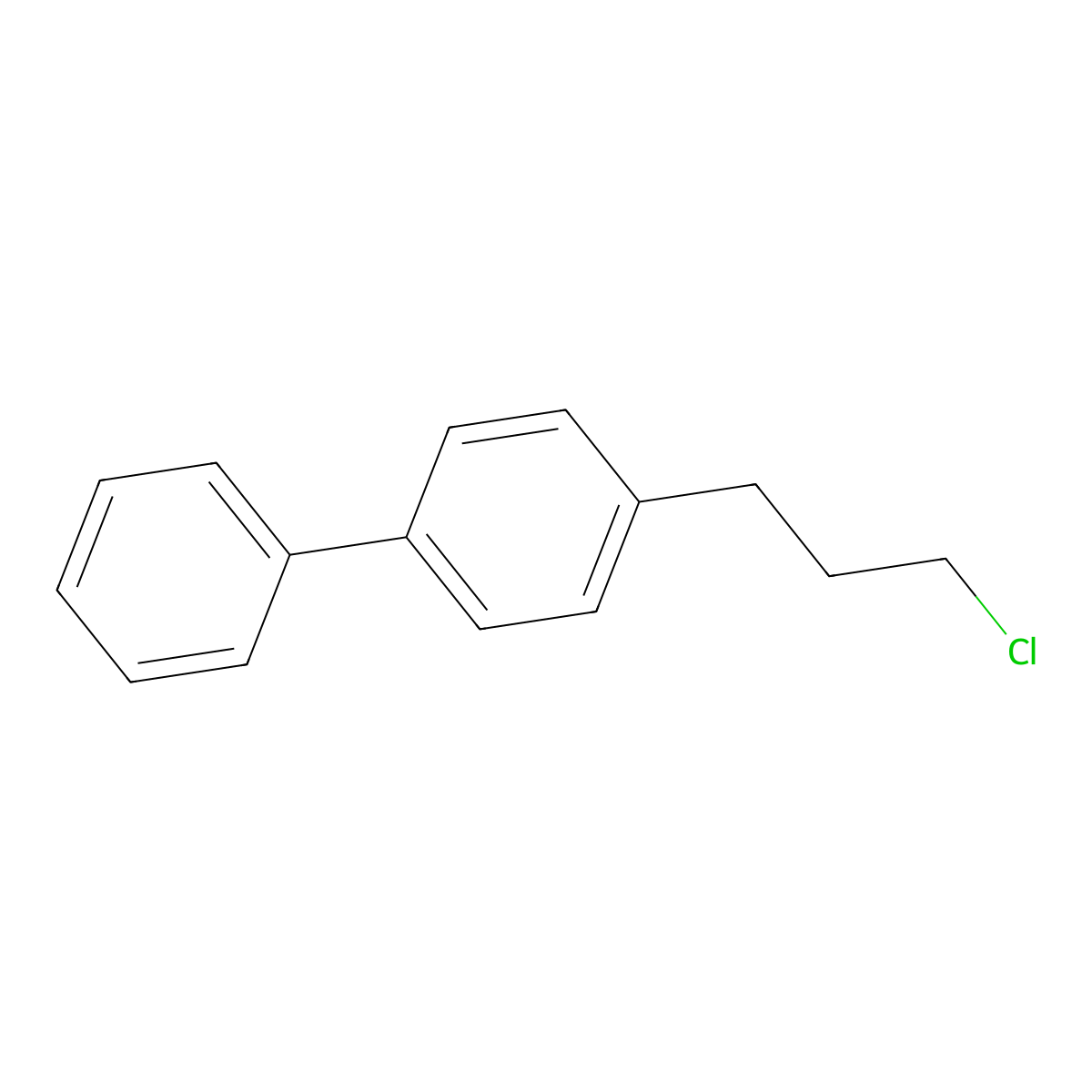 4-(3-Chloropropyl)-1,1'-biphenyl molecular structure, CAS 61221-46-3
