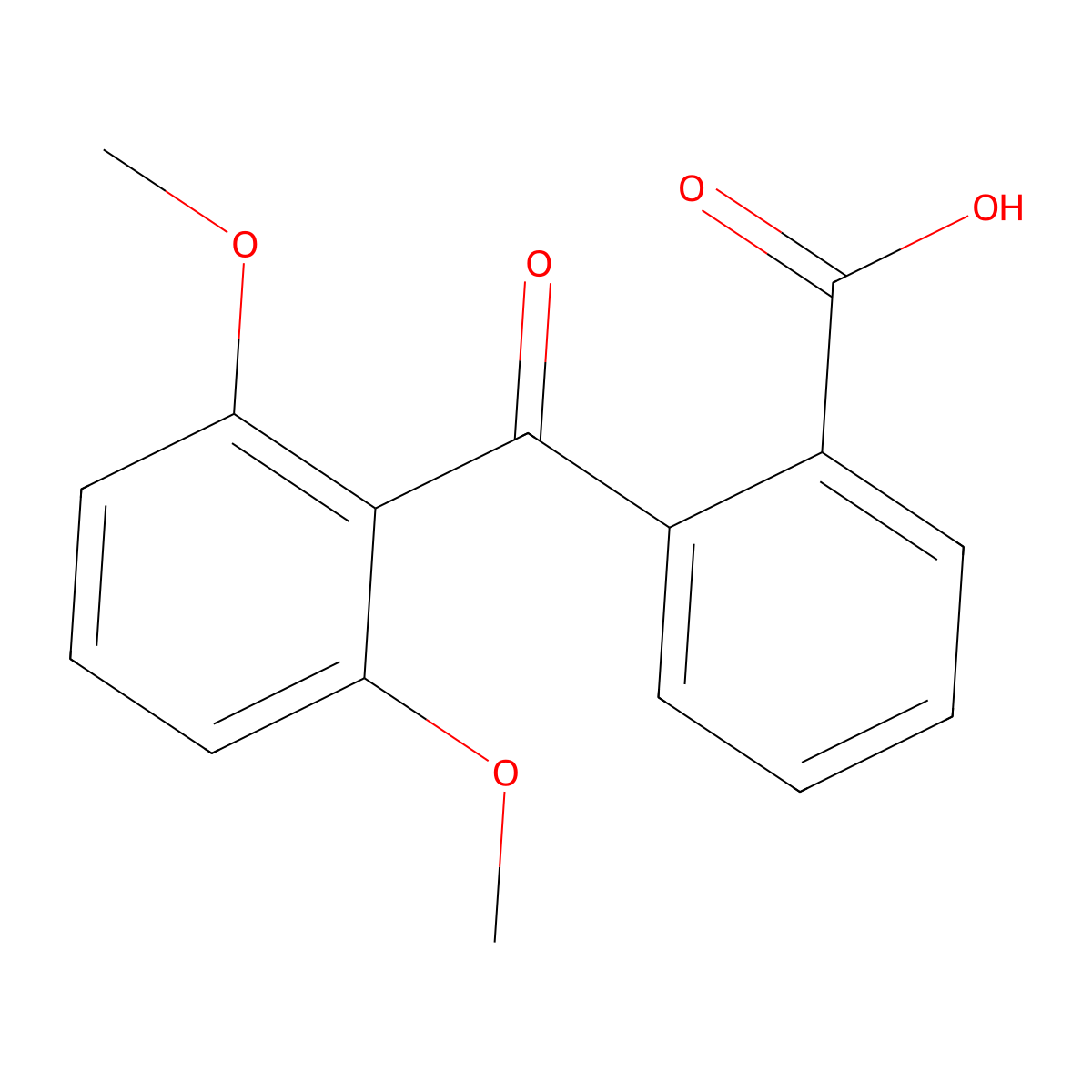 2-(2,6-Dimethoxybenzoyl)benzoic acid molecular structure, CAS 61227-44-9