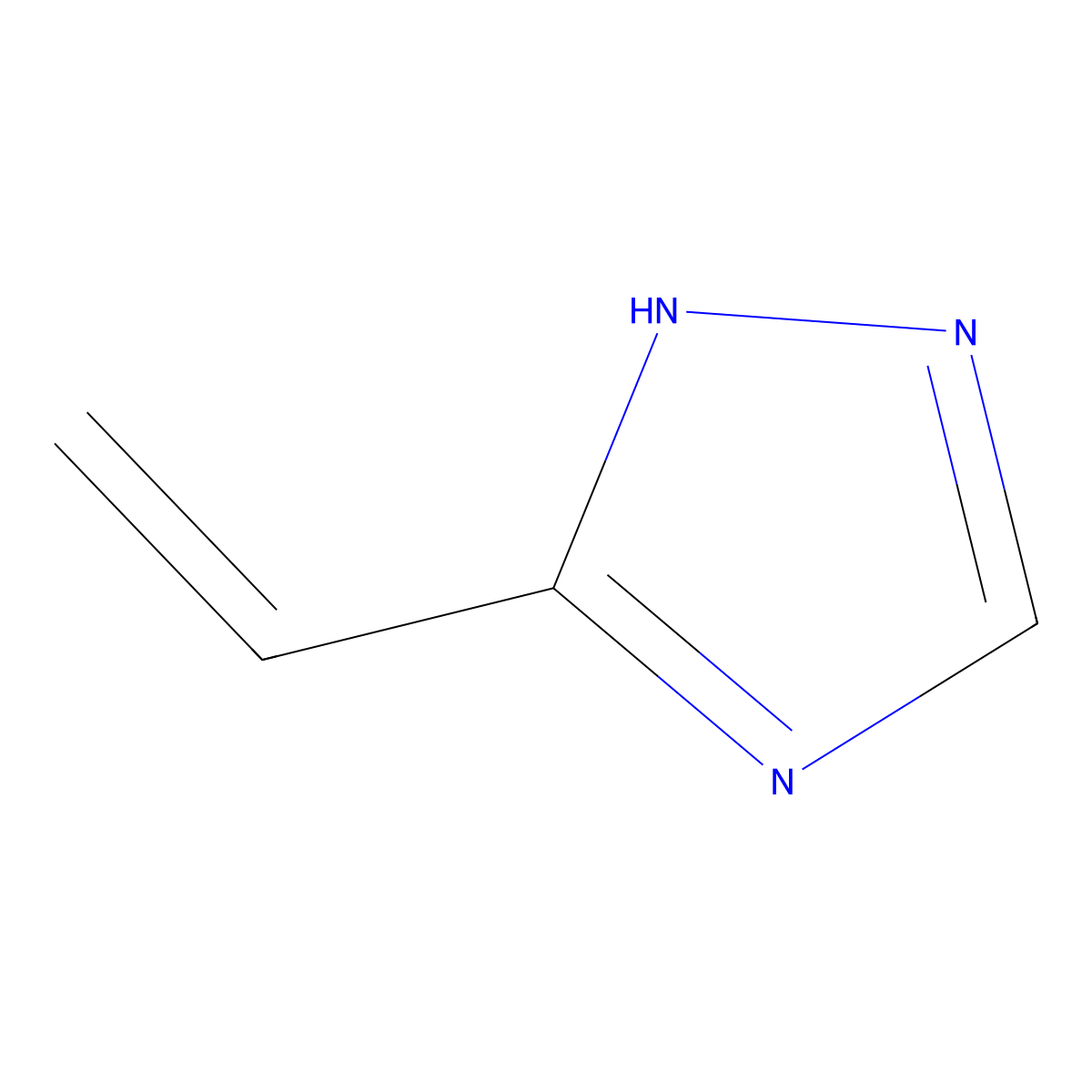 5-Ethenyl-1H-1,2,4-triazole molecular structure, CAS 61230-89-5