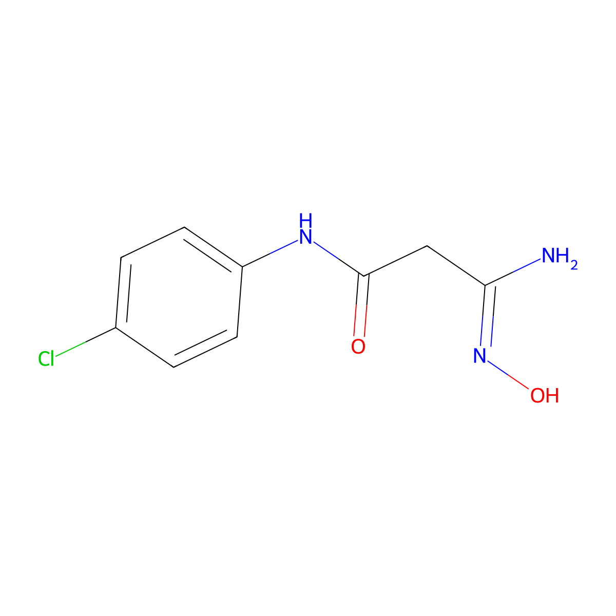 N-(4-Chlorophenyl)-3-(hydroxyamino)-3-iminopropanamide molecular structure, CAS 61239-34-7