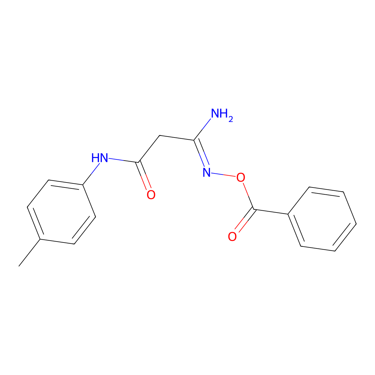 [[1-Amino-3-(4-methylanilino)-3-oxopropylidene]amino] benzoate molecular structure, CAS 61239-43-8