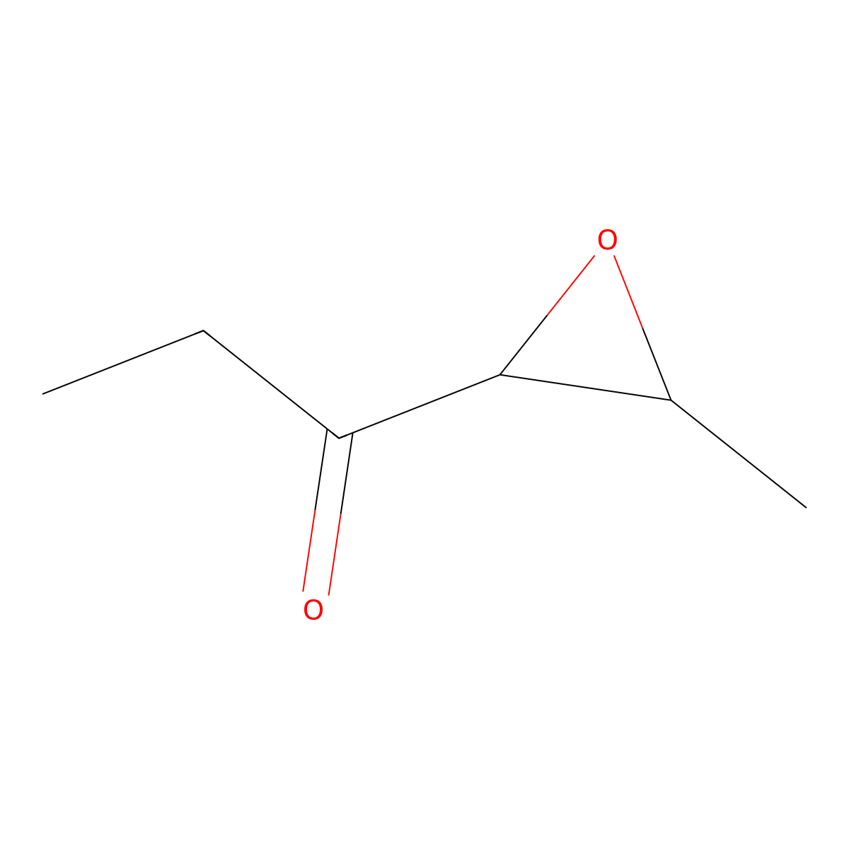 1-Propanone, 1-(3-methyl-2-oxiranyl)- molecular structure, CAS 6124-56-7