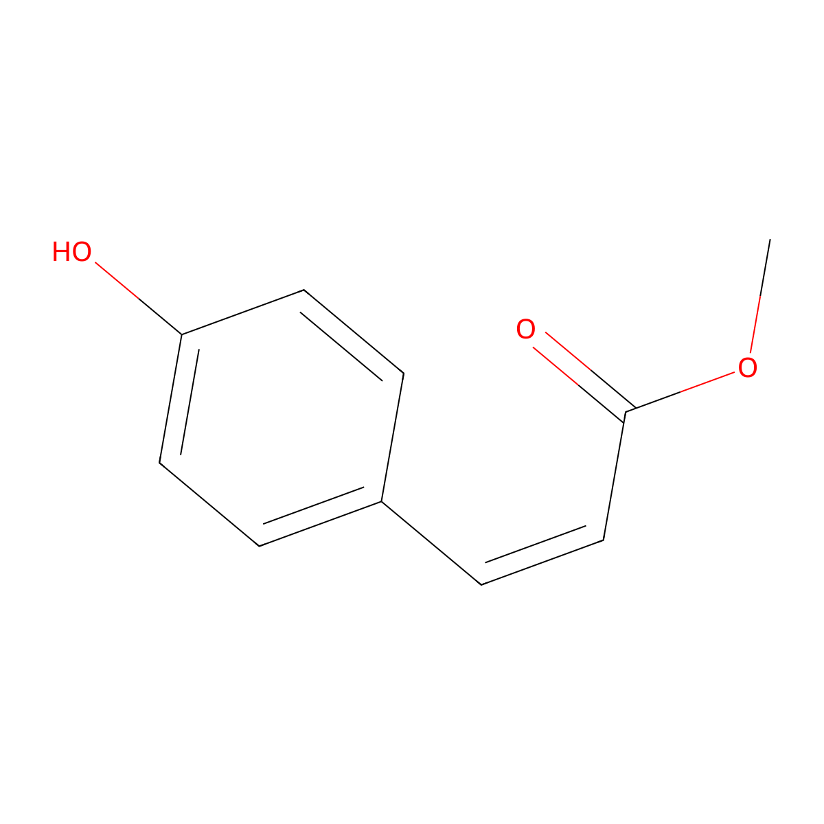 methyl (2Z)-3-(4-hydroxyphenyl)acrylate molecular structure, CAS 61240-27-5