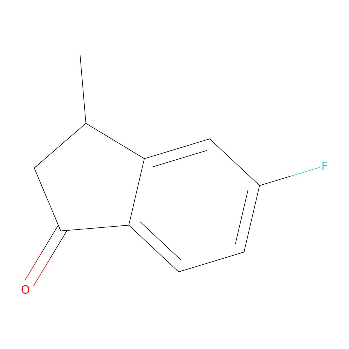 5-Fluoro-3-methyl-2,3-dihydro-1H-inden-1-one molecular structure, CAS 61241-54-1