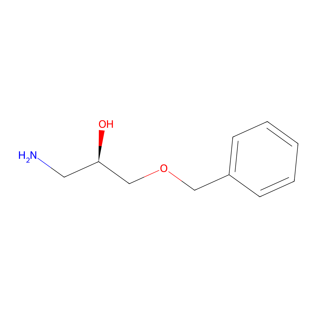 2-Propanol, 1-amino-3-(phenylmethoxy)-, (R)- molecular structure, CAS 61248-83-7