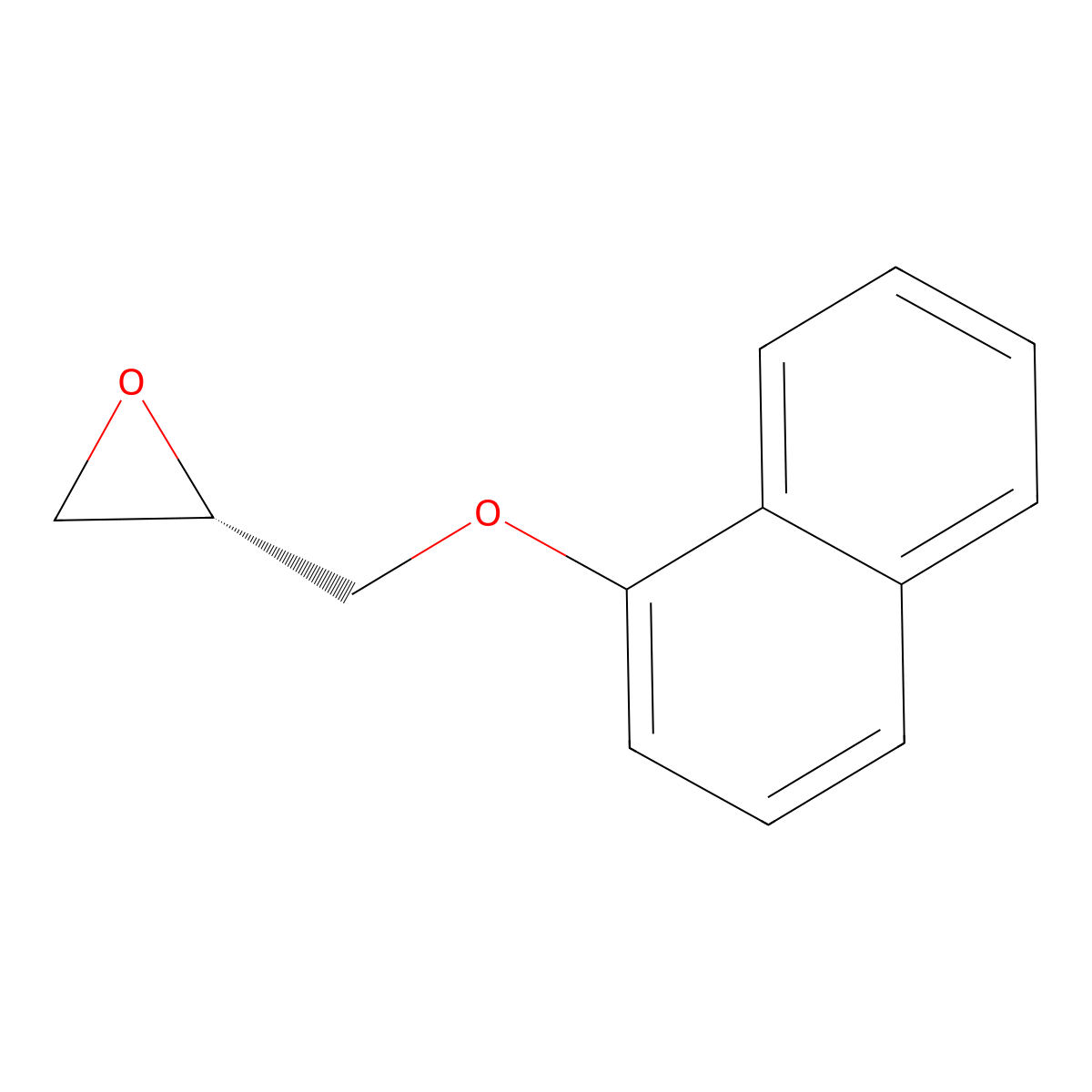 (2S)-2-((1-Naphthalenyloxy)methyl)oxirane molecular structure, CAS 61249-00-1