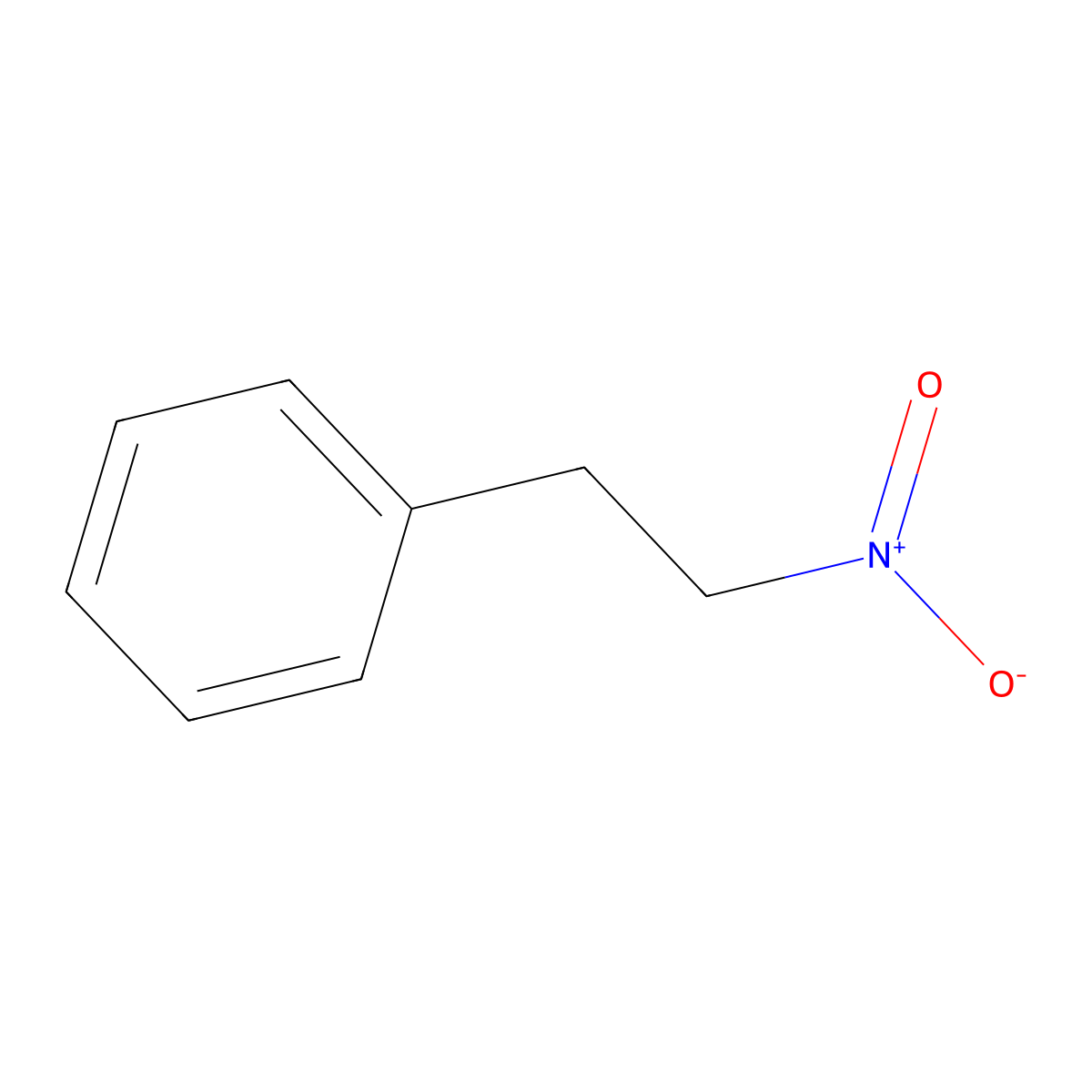 1-Nitro-2-phenylethane molecular structure, CAS 6125-24-2