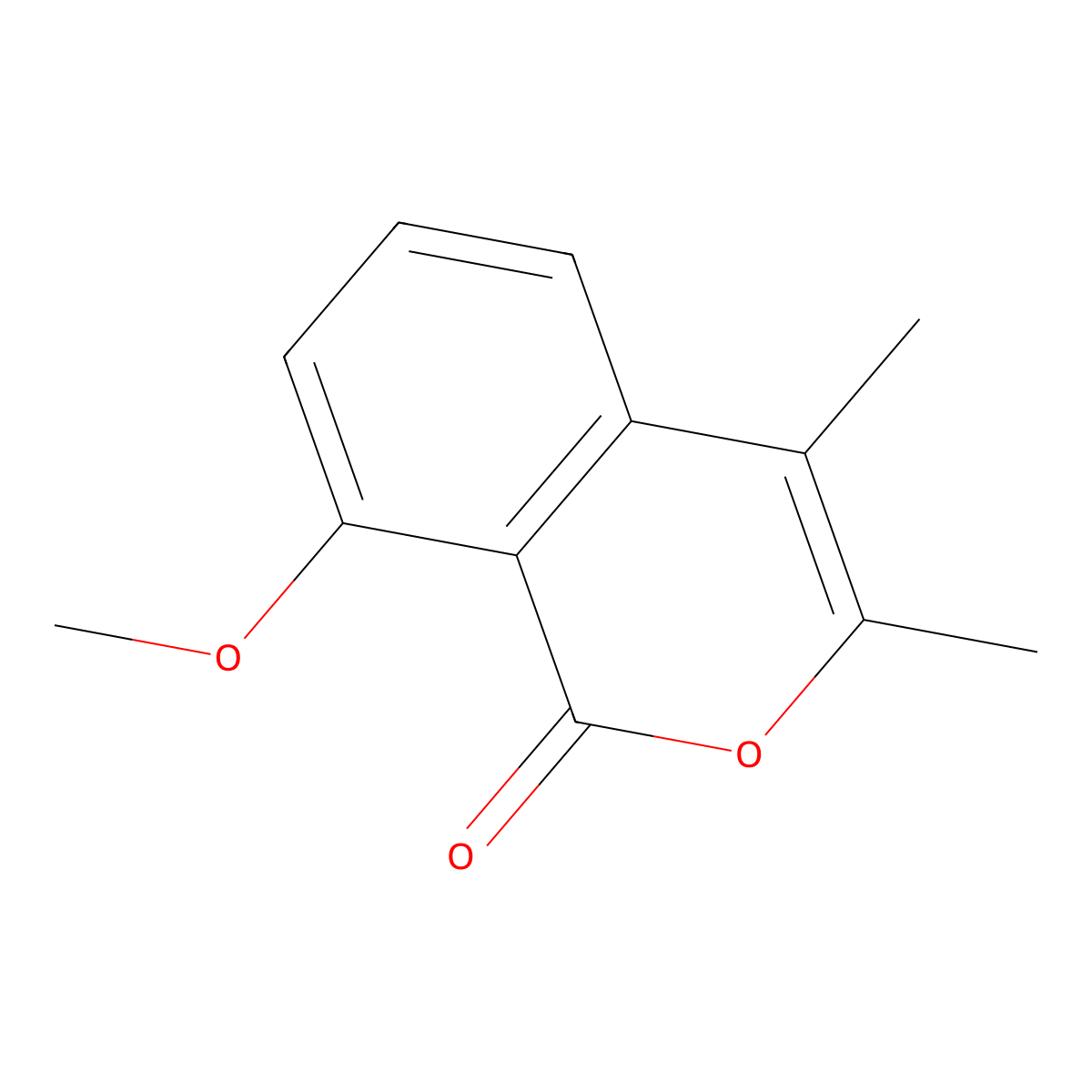 8-Methoxy-3,4-dimethyl-1H-isochromen-1-one molecular structure, CAS 6125-52-6