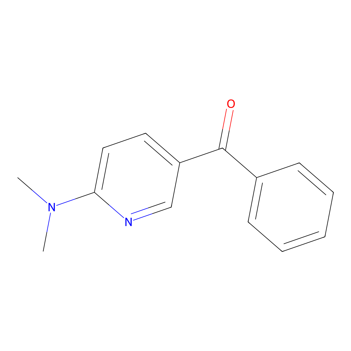 [6-(Dimethylamino)-3-pyridinyl]phenylmethanone molecular structure, CAS 612532-06-6