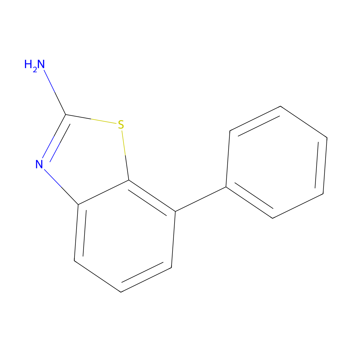 7-Phenyl-2-benzothiazolamine molecular structure, CAS 612541-04-5