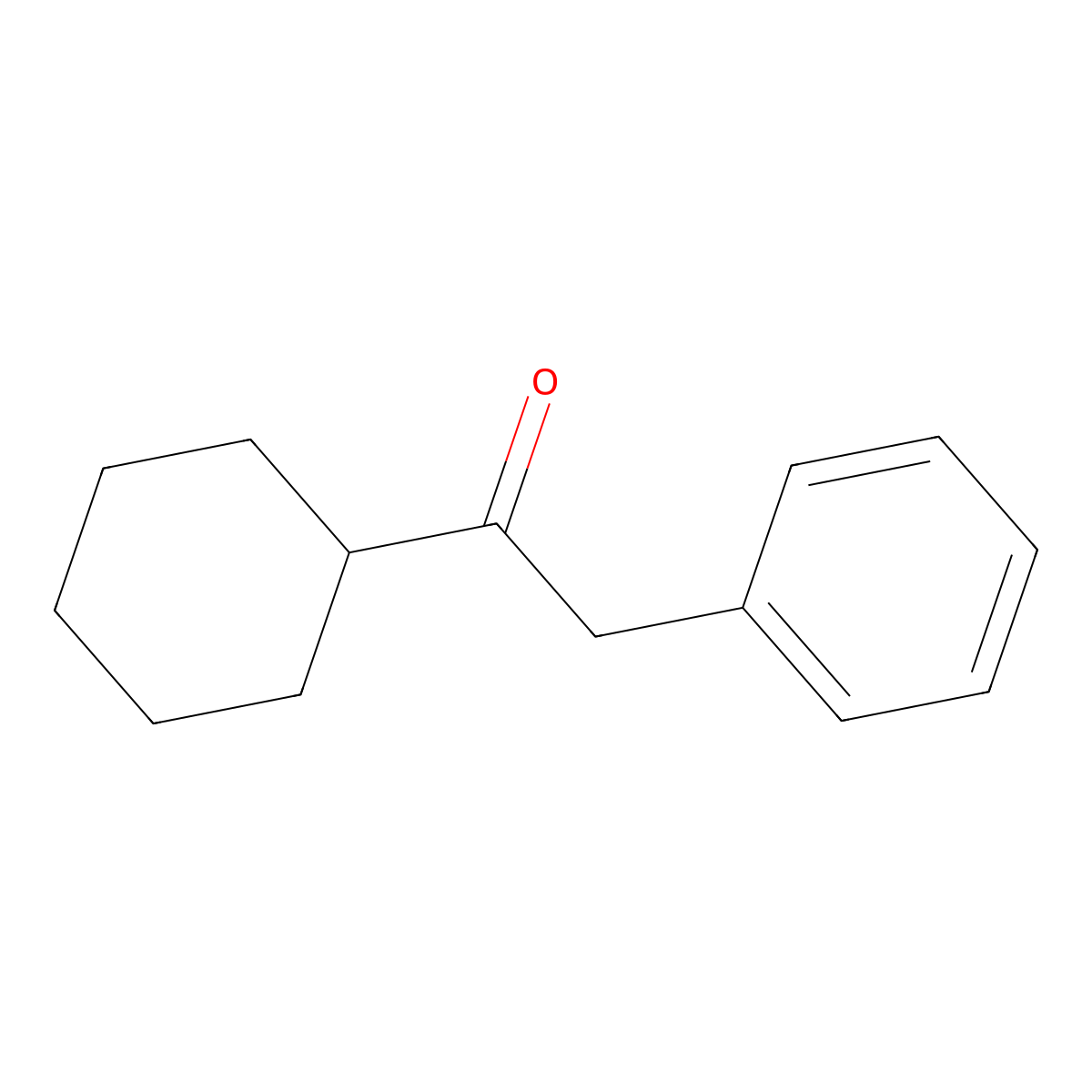 1-Cyclohexyl-2-phenylethanone molecular structure, CAS 61259-29-8
